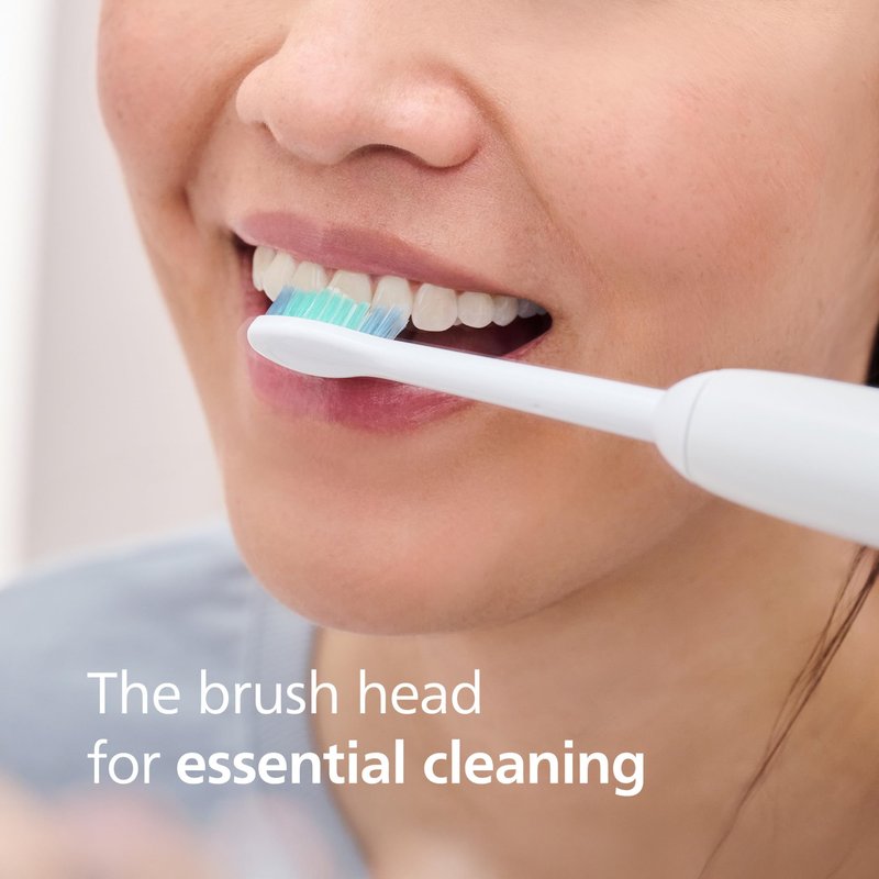 Philips Sonicare C1 SimplyClean - Genuine Replacement Electric Toothbrush Heads, White, 4 Pack One Year Supply, HX6014/65