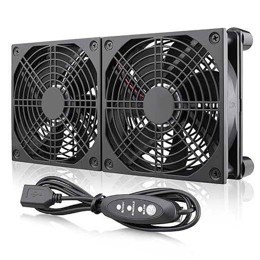 Wathai 240mm Router Cooling Fan for Computer Cooler Small Box 5V USB