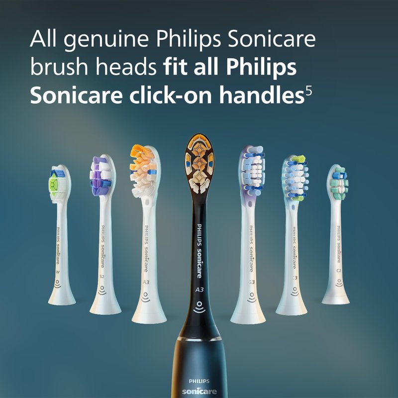 Philips Sonicare C2 Plaque Control - Genuine Replacement Electric Toothbrush Heads, White, 3 Pack, HX9023/65