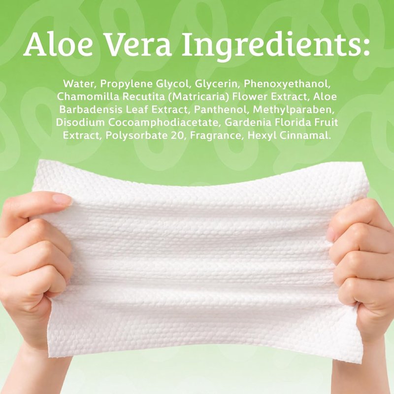 Makeup Cleansing Wipes - Gentle Aloe Vera Face Wipes for All Skin Types | 50 Count Pack of 2