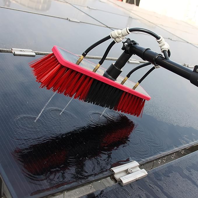 Photovoltaic Panel Cleaning,Cleaning Pole,Water Fed Telescopic Brush,Window Clean,Extendable Cleaner Conservatory Roof Cleaning Tools,10.8m/36FT