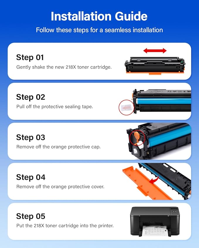 KingKJ 218A Toner Cartridges Set with chip 4-Pack