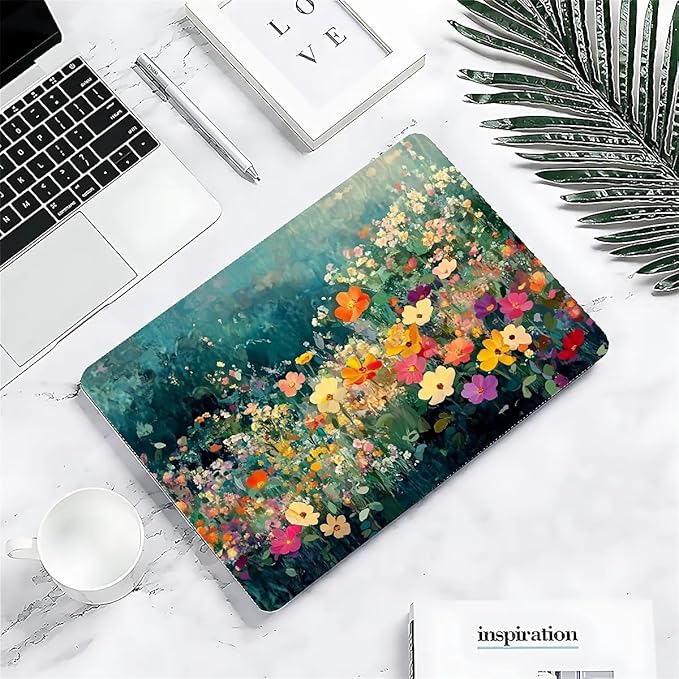 COTAIL Compatible with MacBook Air 13.3 13.6 Inch Case 2022 2021 2020 2019 Plastic Hard Shell Case Cover,13.6 Air (A2681) M2 2022, Spring Flowers