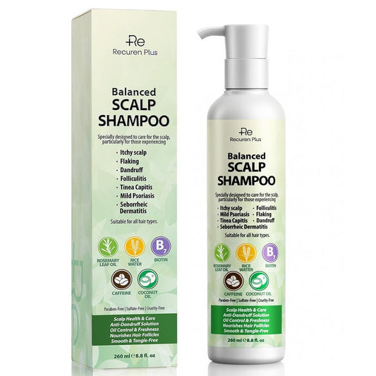 Antifungal Shampoo for Folliculitis & Seborrheic Dermatitis - Scalp Treatment with Salicylic Acid & Coconut Oil | 8.8 fl. oz