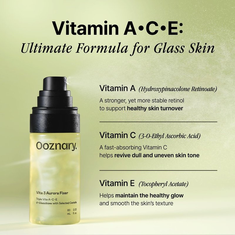 Vita 3 Aurora Fixer Toner - Even Tone Solution with Vitamin ACE & Triple Centella | 2.03 fl. oz (60ml)