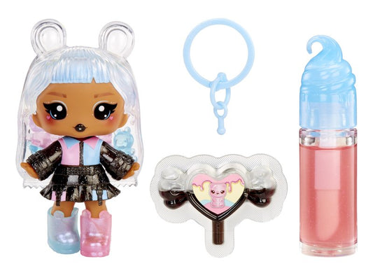 Yummiland Lip Gloss Doll: Sour Sweeties - Gabi Gummybear Includes DIY Lip Gloss + Removable Keychain, Cosmetic Play, Collectible, Ages 4+