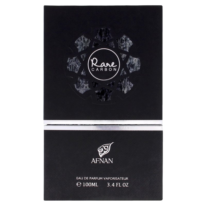 Afnan Rare Carbon Eau De Parfum Spray for Men, 3.4 Fl. Oz