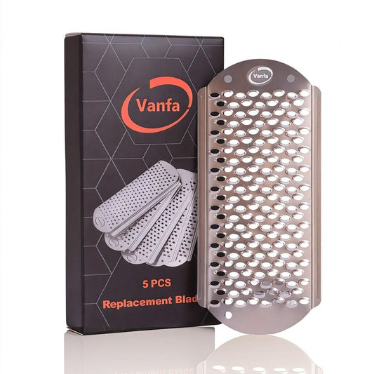 Vanfa Replacement Blades #79018 for Pedicure Foot File Scrubber Callus Remover (Pack of 5)