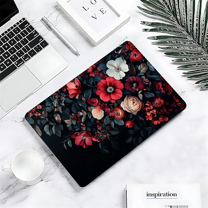 COTAIL Compatible with MacBook Air 13.3 13.6 Inch Case 2022 2021 2020 2019 Plastic Hard Shell Case Cover,13.6 Air (A2681) M2 2022, Dark Floral
