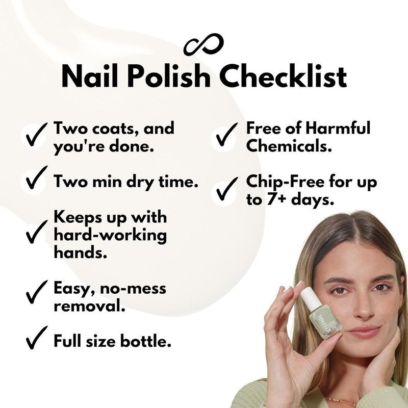 Eternal Nail Polish Set - Long Lasting Quick Dry Nail Polish Kit for DIY Manicure & Pedicure | 13.5mL, Set of 5