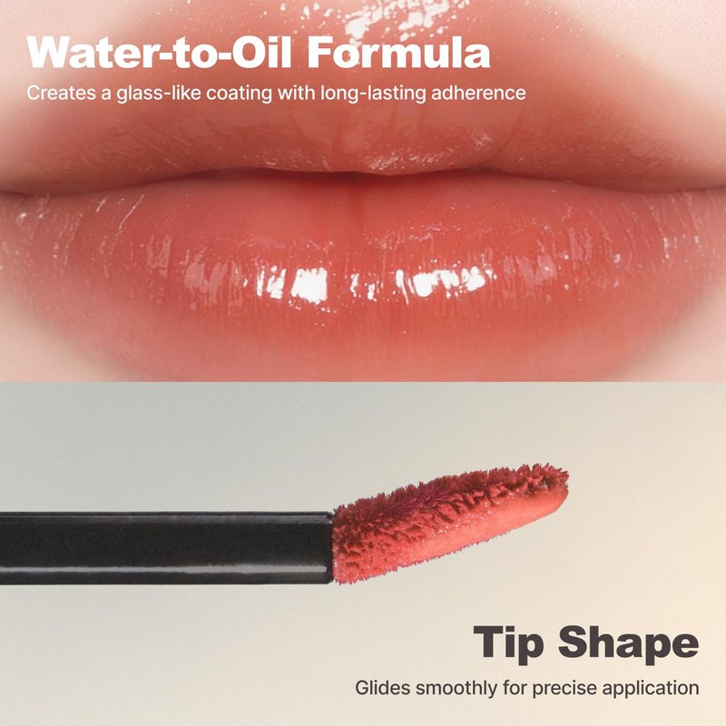 DINTO Blur-Glowy Lip Tint (217 Pax Romana) – Dewy Finish Glowy Korean Lip Tint, Long Lasting All Day Stain, Warm Soft Nude, Vegan & Cruelty-Free, 0.11 fl oz