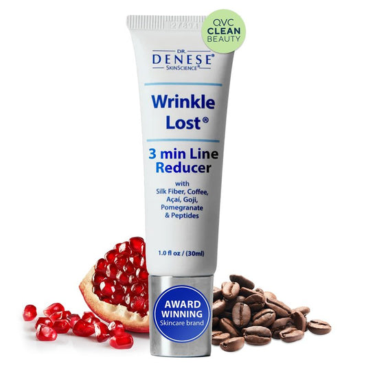 Dr. Denese Wrinkle Lost Line Reducer 1 oz – Hydrating Serum with Silk Protein Fiber Technology for a Smoother Appearance – Lightweight Daily Formula for All Skin Types and Mature Skin Care