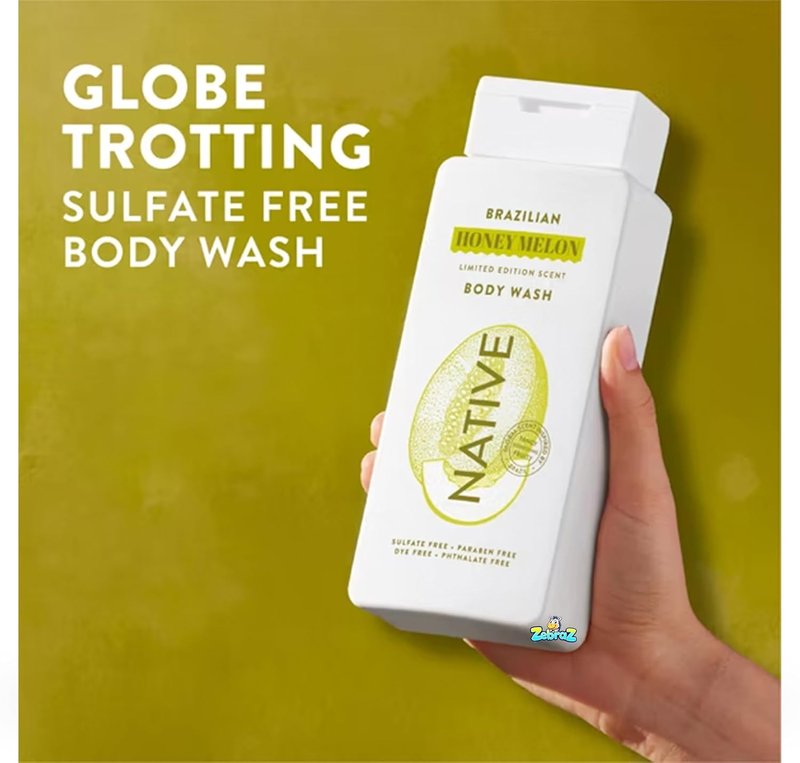 Native Passport Limited Edition Body Wash - Brazilian Honey Melon - Sulfate-Free, 18 fl oz | Pack of 2
