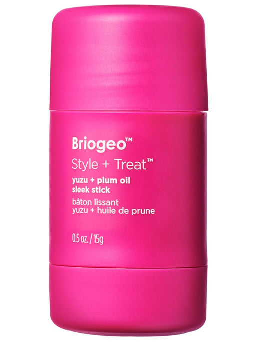 Briogeo Style + Treat Hair Styling Sleek Stick | Flyaway Control & Smooth Styles | Lightweight Finishing Balm | Silicone-Free | Vegan & Cruelty-Free | 0.5 oz