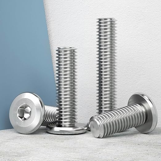 5/16-18 x 3-1/2" (10 Pack) Flat Head Hex Socket Cap Screws Bolts, 304 Stainless Steel 18-8, Hex Drive, Bright Finish, Fully Machine Thread