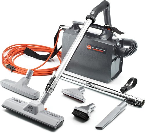 Hoover Commercial PortaPower Canister Vacuum Cleaner - Lightweight 2-in-1 Bagged Vac & Blower | Ideal for Commercial Use
