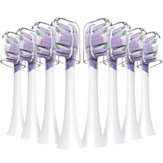 Replacement Toothbrush Heads Compatible with Philips Sonicare Click-on Handles Replacement Brush Head with Deep Reach Cleaning Electric Toothbrush Head, 8 Pack Replacement Heads