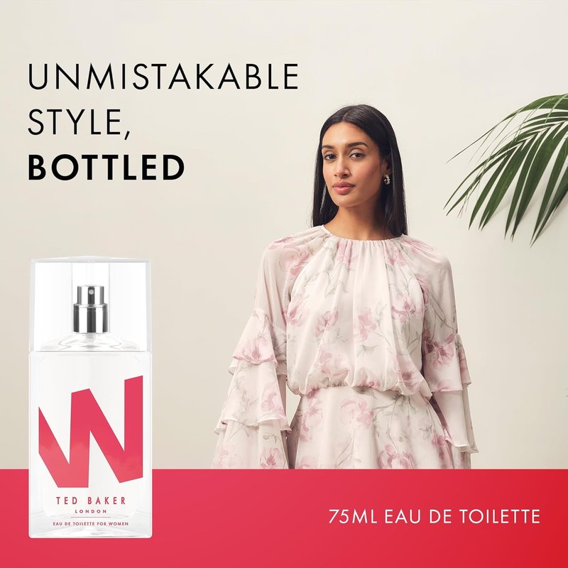 Ted Baker Eau de Toilette Duo Pack - Fruity Floral Rose & Orchid Perfume | Vegan, Long-Lasting, 2 x 2.54 fl oz