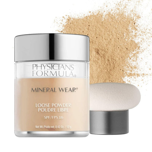 Physicians Formula Mineral Wear Loose Powder - Talc-Free, Creamy Natural & Translucent Light | Dermatologist Tested