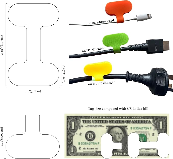 Mr-Label – 40Pcs Reusable Cable Labels– Writable Cable Wraps for Clear Writing- Cord Labels for Classify&Identification–Wire Tags for Cable Management | Electronics Computers(8 Colors)