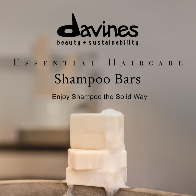 Davines VOLU Shampoo Bar, Practical Compact Solid Texture Turns into Rich Creamy Foam for Fine or Limp Hair - Making it Soft and Light with a Lasting Boost of Body & Volume, 3.53 oz