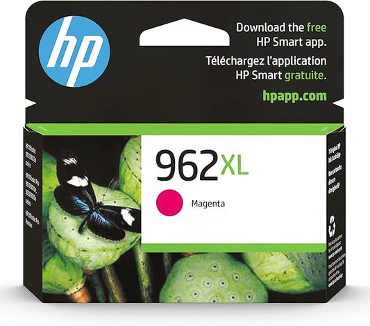 HP 962XL Magenta High-Yield Ink Cartridge | Works with OfficeJet 9010, Pro 9010, 9020 | Eligible for Instant Ink | 3JA01AN