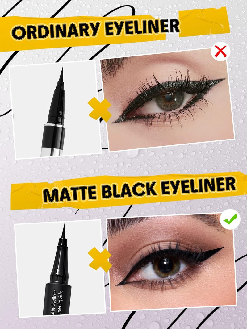 SHEGLAM Oh So Rich Matte Eyeliner Waterproof Smudgeproof Longwearing Liquid Eyeliner