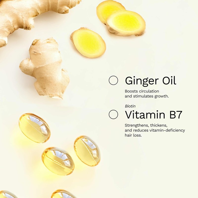 Ginger Milk Natural Care Ginger Root Extract | Hair Growth Serum & Growth Stimulating Hair Drops for Hair Loss Control | Vegan Energizing Hair Elixir with Rosemary & Biotin | Be Powerful (4 fl oz)