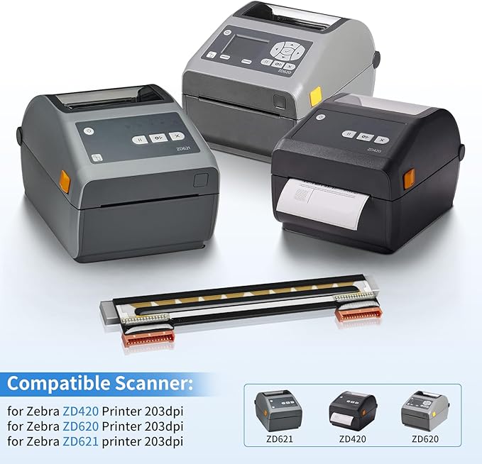 P1080383-226 Printhead Replacement [New Version 2026] for Zebra ZD420 ZD620 Print Head Thermal Desktop Printer Printhead Kit ZD420 Print Head 203dpi P1080383-415 (Not for 300dpi)