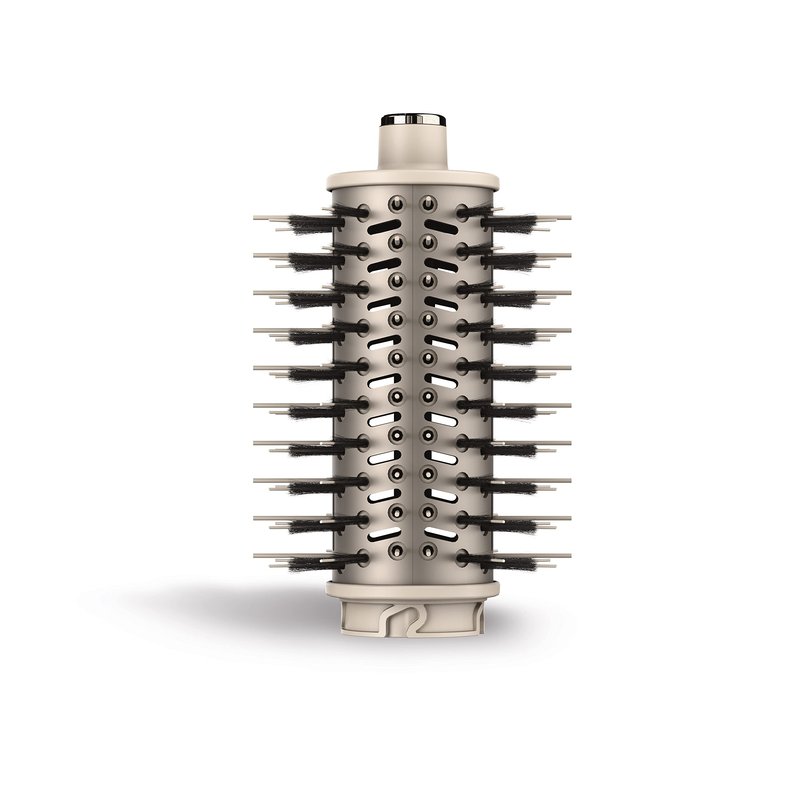 Shark FlexStyle Round Hot Air Brush Attachment for Blow Dryers, Hair Styling Tool for Straight, Wavy, Curly, and Coily Hair, Stone