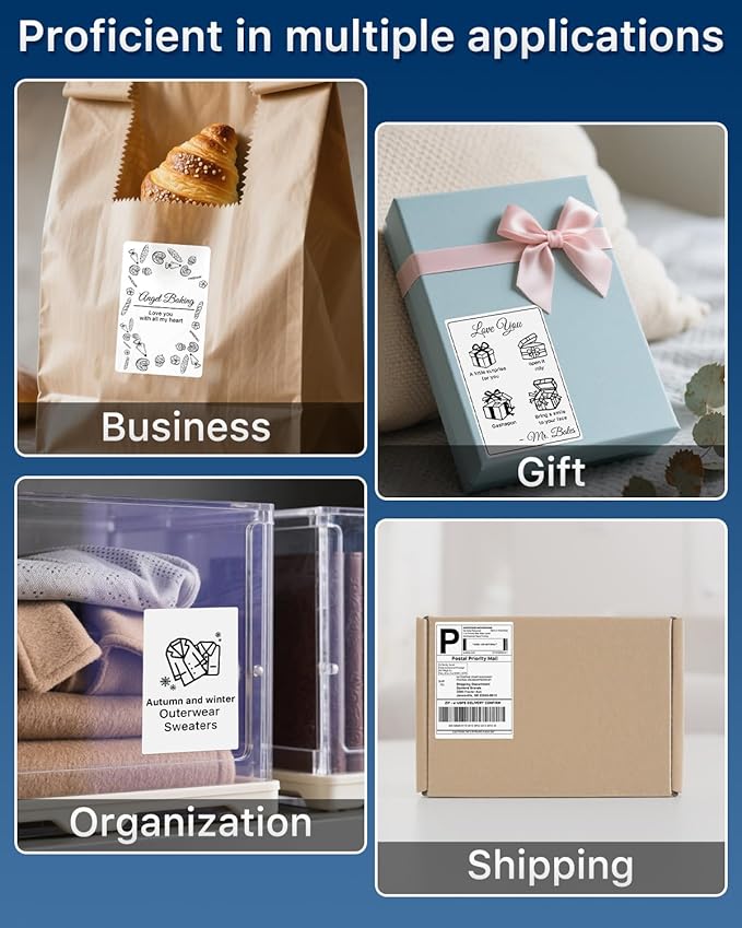 iEager 4x6 Thermal Labels, White Shipping Label Stickers, Commercial Grade Thermal Printer Label, 180 Labels/Pack