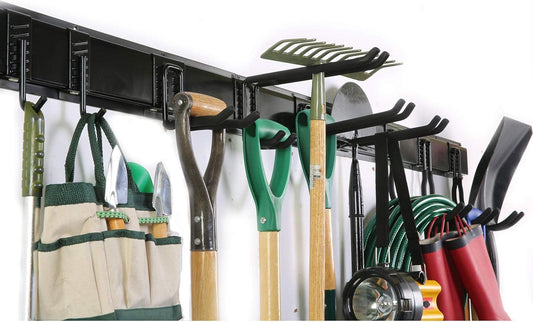 Ultrawall Tool Storage Rack - 13 PCS Adjustable Wall-Mounted Organizer | 64-Inch Heavy-Duty Steel System