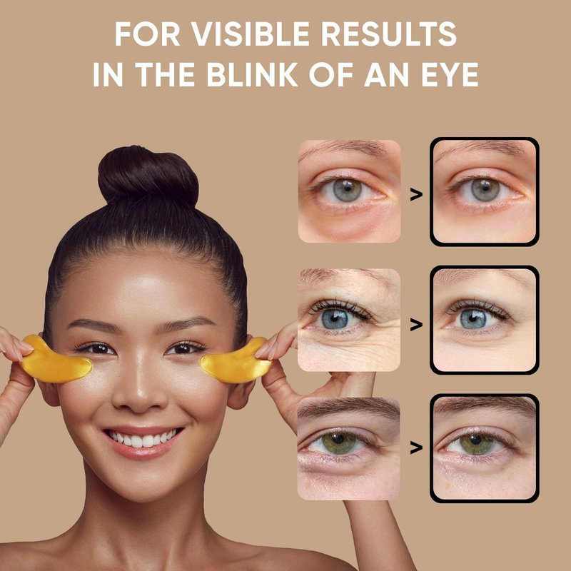 Celor Under Eye Patches for Puffy Eyes and Dark Circles - Eye Masks with Amino Acids & Collagen, Eye Care for Wrinkles - Birthday Gift for Women - Skincare Self Care - USA Tested (60 Pairs)