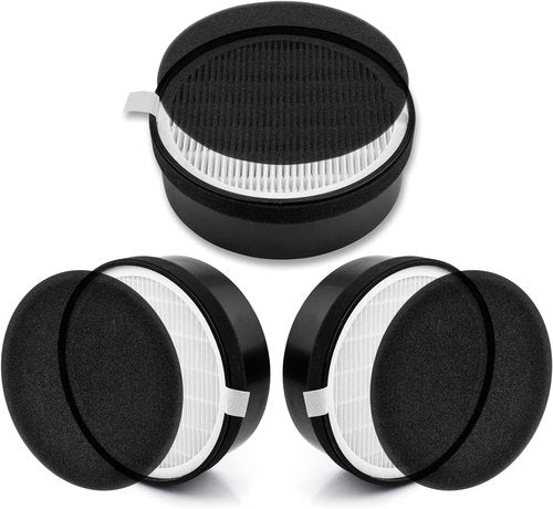 LEVOIT LV-H132 Replacement Filter - 3-in-1 Air Purifier Filter Set | 3 Pack for Optimal Performance
