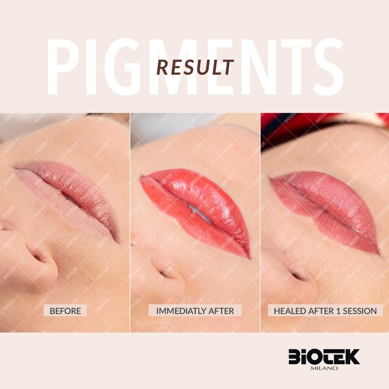 Biotek Lip Pigment for Permanent Makeup - Bright Cherry Color for Lip - Made in Italy - Dream 0,61 fl.oz.