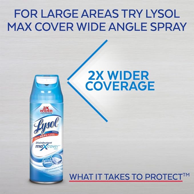 Lysol Disinfectant Aerosol Spray, Spring Waterfall Scent, 19 Ounces (Case of 12)