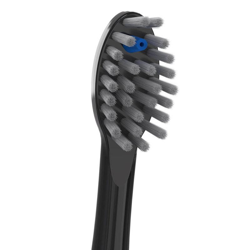 Waterpik Full Size Brush Heads with Covers for Toothbrush, Black, Pack of 2 & Whitening Water Flosser Refill Tablets for Whitening Flosser, Pack of 30