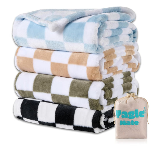Skiennix Baby Blankets - Fluffy Fleece Crib Blankets for Boys | 4-Pack, 30x40 Inches