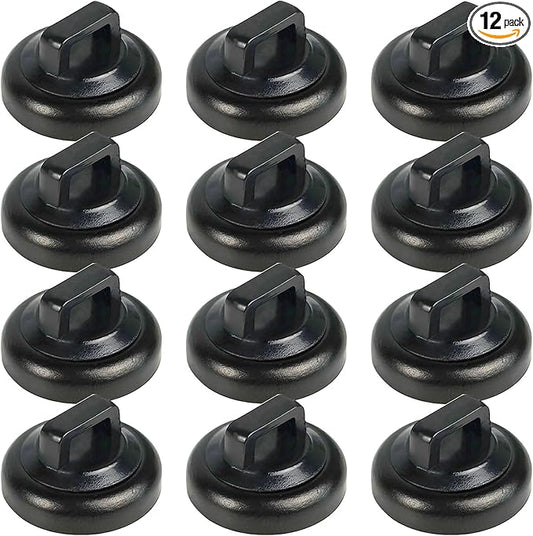 CNHABAGU Magnetic Zip Tie Mounts Magnet Cable Tie Mount Clips Base Automotive Wire Cable Management Wire Clips Management for Car Boat Trailer Marine Office Electrical Wiring (Black 12 Pcs)
