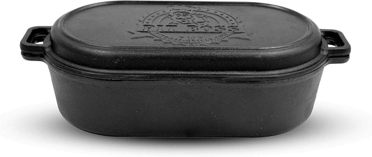 Pit Boss 6Qt Cast Iron Roaster with Lid - Durable Cooking Essential for Perfect Roasts