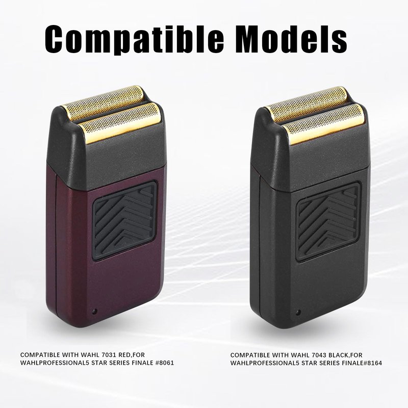 For wahl Shaver Foil Replacement,Professional 5 Star Series Finale Shaver Super Close Replacement Foil #7043-100#7043-100 Compatible with wahl Shaver Foil Replacement Heads (3PCS/Black)