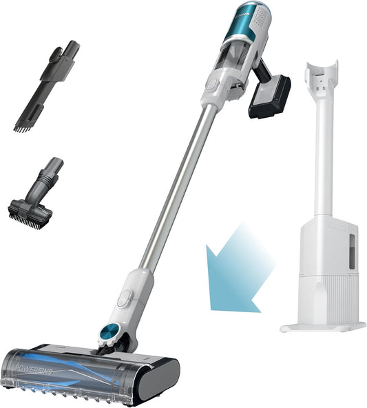 Shark Clean & Empty Cordless Stick Vacuum - Lightweight, HEPA Filter, Auto-Empty System, White | Perfect for Pet Hair & Carpets