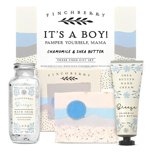 FinchBerry Home Sweet Home Gift Set – Perfect Housewarming Present – Includes Boxed Soap, Liquid Hand Soap, Sage Stick, and Plant Some Roots Seed Packet – Thoughtful Gift for Friends & Family