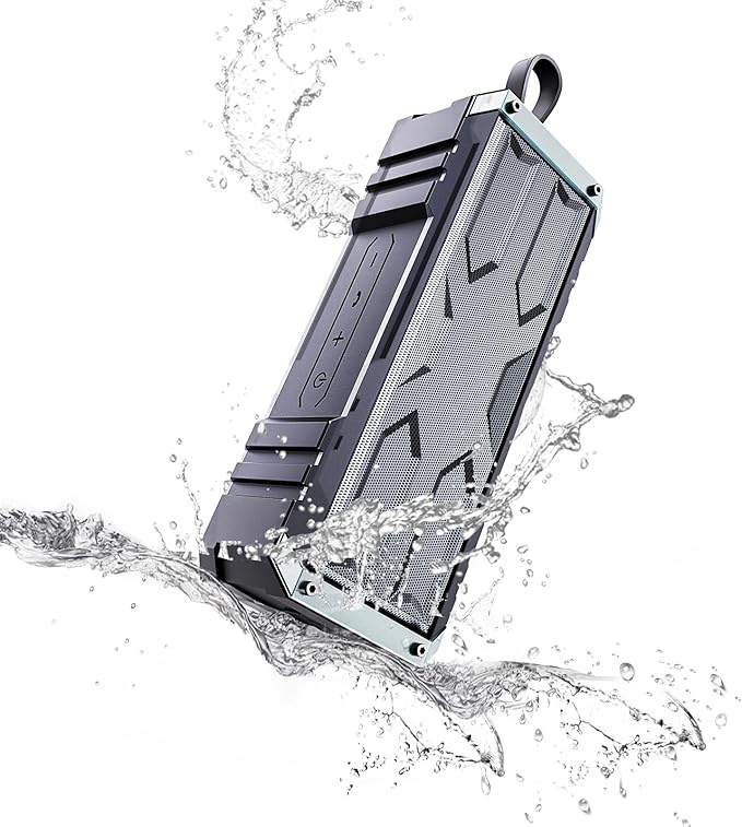 comiso Bluetooth Speaker 5.3, IPX7 Waterproof Portable Bluetooth Speaker Bluetooth Wireless with 20W Stereo Sound, 24H Playtime, Small Speakers with Deep Bass for Home, Outdoor, Beach, Travel