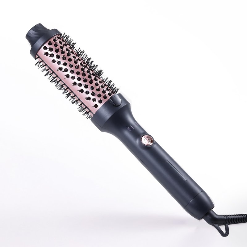 Elle - Infrared Heated Round Brush, Gentle Heat Effortless Volume and Shine (Black)