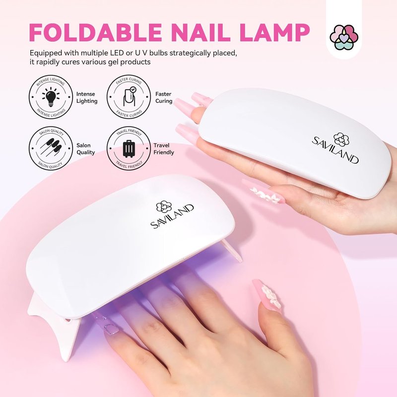 Acrylic Nail Kit - Complete Professional Set for Beginners | UV Light, Powder & Gel Polish, Essential Tools