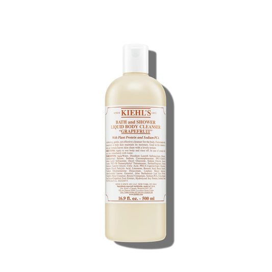 Kiehl's Grapefruit Liquid Body Cleanser, Gentle and Refreshing Foaming Body Wash, Aromatic Bath and Shower Experience, Maintains Moisture, Smooths Skin, Conditions, and Hydrates - 8.4 fl oz