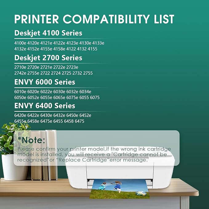 fannster 67XL Ink Cartridges Black Color Combo Pack Replacement for Ink 67 67XL 67XXL DeskJet 2755e 2755 2700e 2700 2734e 4155e Envy 6055e 6400 6000 Envy Pro 6458 Printer(1 Black and 1 Color)
