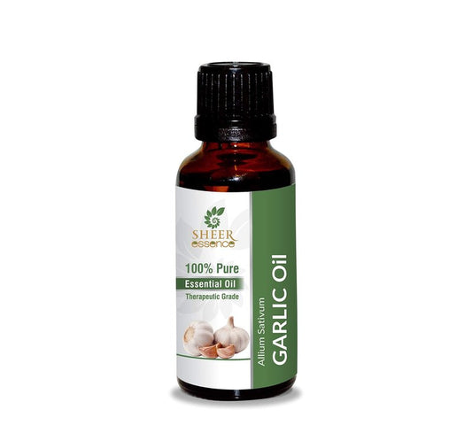 Garlic Oil - (Allium Sativum)- Essential Oil 100% Pure Natural Undiluted Uncut Therapeutic Grade Oil 0.16 Fl.OZ