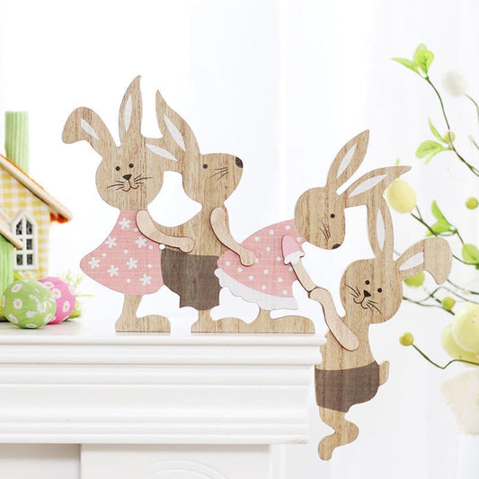 Party Wreath Rabbit Decoration - Charming Easter Rabbit Ornament for Home Decor | Perfect for Parties & Gatherings